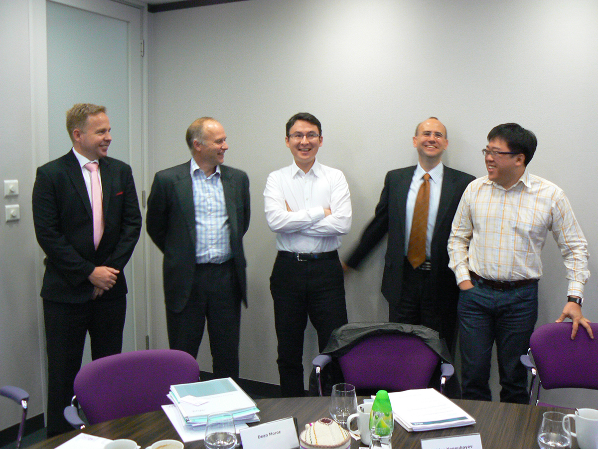 December 2010, Hong Kong. Discussing formation of private equity funds with partners from Ashurst law firm.