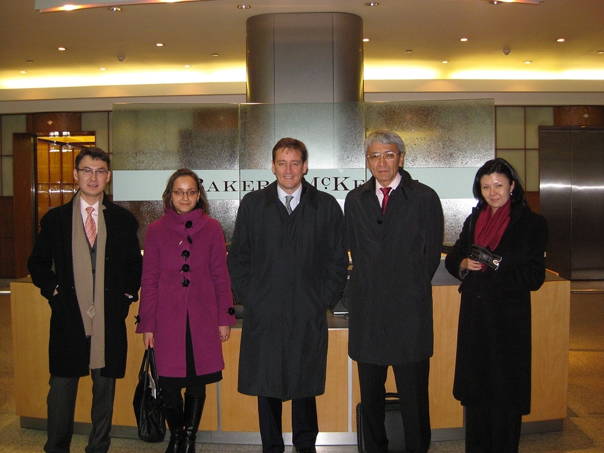 December 2008 London, Discussing private equity funds at Baker & McKenzie office