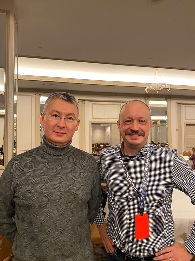 С Дэниэлом Эрикссоном, Главой Секретариата Транспаренси Интернэшнл на Международной антикоррупционной конференции в Вашингтоне, 2022 год